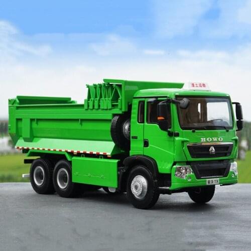 1/24 Alloy Die-casting Simulation Car Model Sinotruk HOWO TX Muck Truck Adult Collection Childrens Toy Gift Family Display