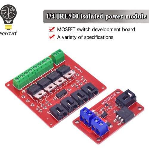 WAVGAT 1 Channel 1 Route MOSFET Button IRF540 + MOSFET Switch Module for Arduino
