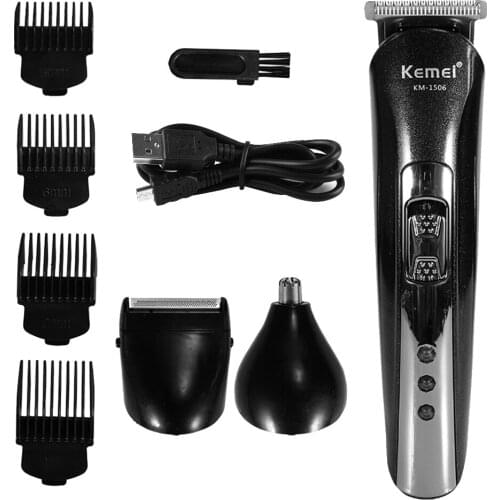 Mens Professional Electric Hair Clippers 3 in 1 Wired Trimmer Shaving Cutter