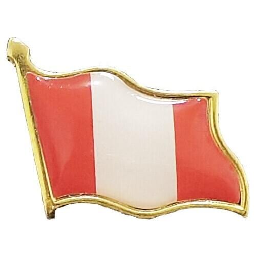 Peru South America Flag Brooch Badge Lapel Pins For Men/Women Backpack/Hat/Collar/School Bag Accessories