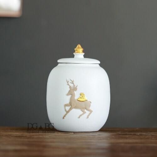 Funeral Urns for Human Ashes Urn Human Cremation Urns for Pet Ashes Urnas Para Cenizas De Cremacion Urne White Black Deer