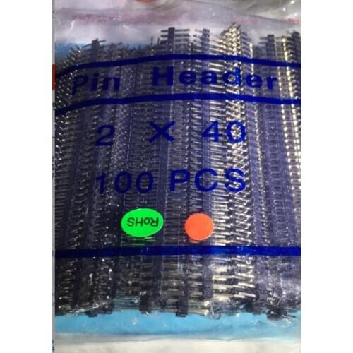ROHS 2.54MM 2*40 P 2.54 2X40 80P 10PCS/LOT Pin Header Pitch Straight Needle Double Row Male