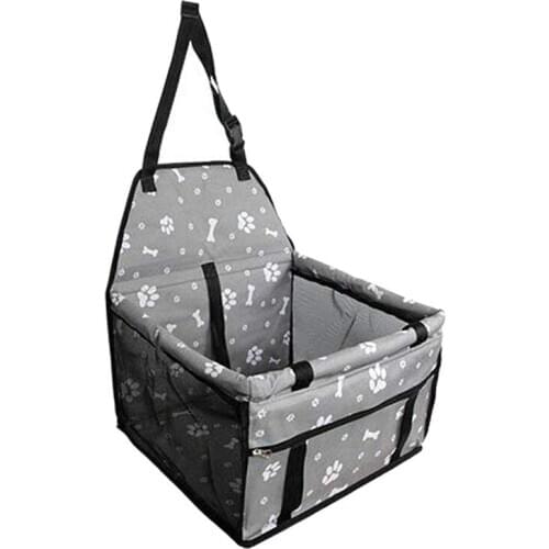 Dog Car Seat Upgrade Deluxe Portable Pet Dog Booster Car Seat with Clip-On Safety Leash and Dog Blanket,Perfect for Small and Me