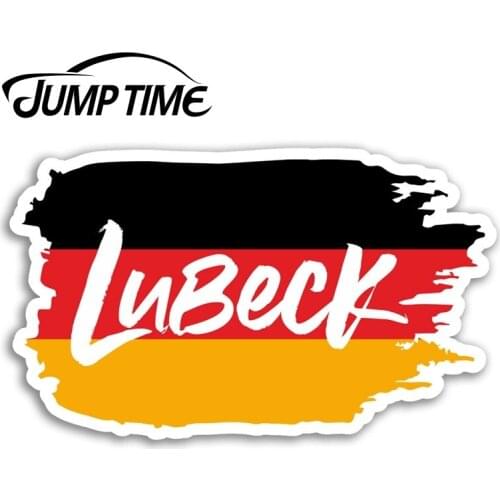 Jump Time Lubeck Germany Vinyl Stickers Travel Sticker Laptop Luggage Car Funny Decal Trunk Window Car Covers