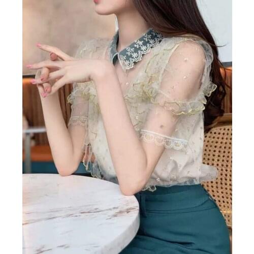 蒙跃 Women's Short Shirts