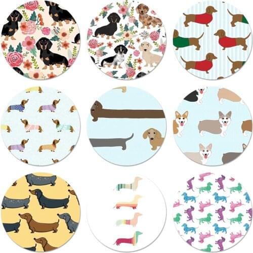 Dachshund doxie dog Icons Pins Badge Decoration Brooches Metal Badges For Clothes Backpack Decoration