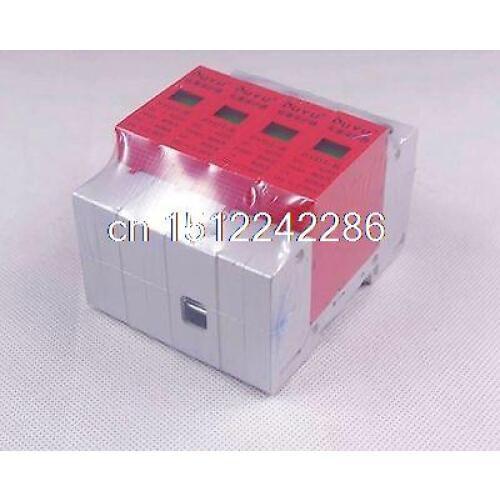1) 4P 40~80KA Din Rail Surge Protection Lightning Arrester Din-rail mount