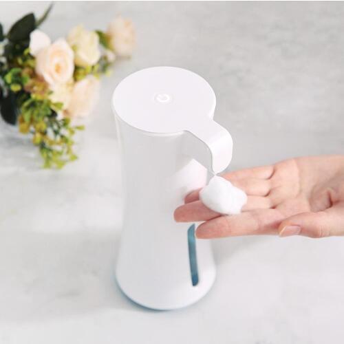 450ml Auto-induction Foam Soap Dispenser Infrared Sensor Transparent Design With Indicator Button(Battery is not included)