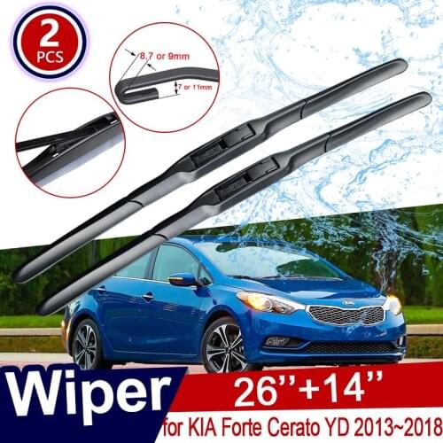 Car Wiper for KIA Forte YD 2013 2014 2015 2016 2017 2018 K3 Cerato Front Windscreen Windshield Wipers Blades Car Accessories