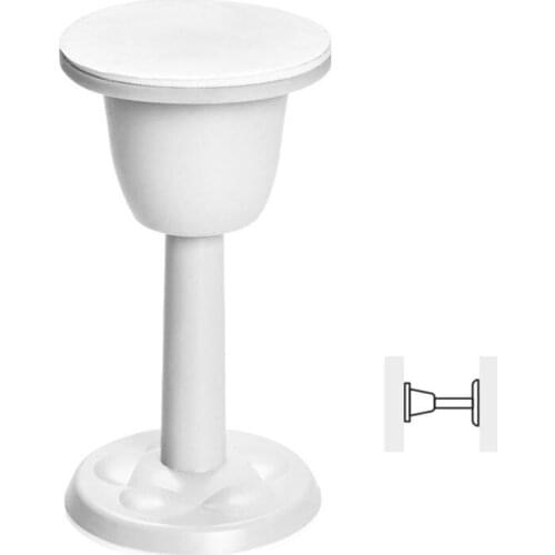 Hole Free Silicone Door Stopper Wall Suction Silent Antirust Door Holder Anti-collision Cushion Home Bedroom Door Stop 875F