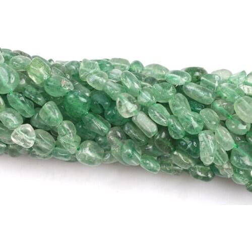 Natural Green Aventurine Irregular Stone Beads Loose Beads 5*8mm For Jewelry Making DIY Bracelet Necklace