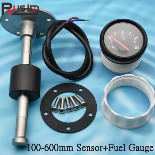 Marine Boat Car Water Level Sensor With Black Indicator 150~450mm Fuel Sending Unit Fit 0-190ohm Water / Fuel Level Gauge