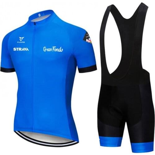 Cycling jersey 2020 STRAVA MTB Uniform Bicycle Clothing Bike Clothes Wear Mens Short Maillot Culotte summer Cycling Jersey Set
