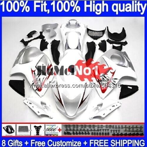 Injection For SUZUKI GSXR-1300 GSXR 1300 Hayabusa 30MC.44 GSXR1300 2008 2013 2014 2015 2016 08 13 14 15 16 White Black Fairing