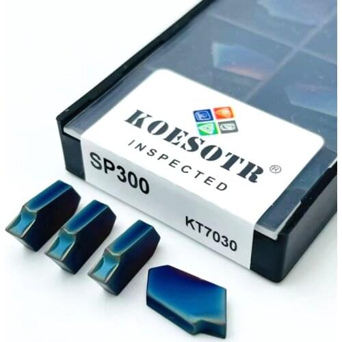 Grooving tool SP300 KT7030 colorful nano blue high hardness 3mm hard alloy tool hardened steel cutting tool SP 300 milling blade