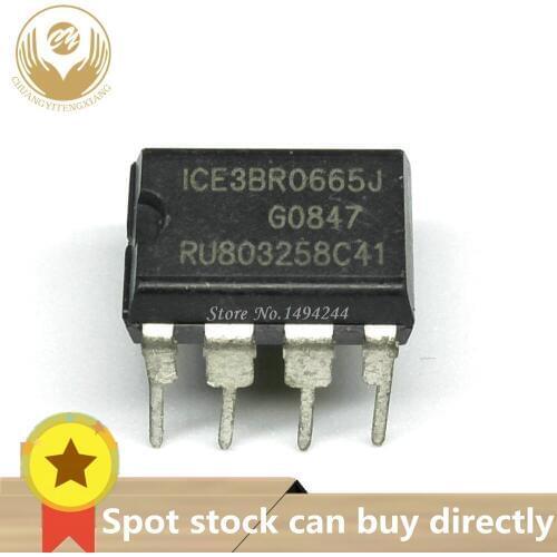 Spot 10PCS/lot ICE3BR0665J 3BR0665J 3BR0665 DIP8 into 8 feet LCD 100% good chip