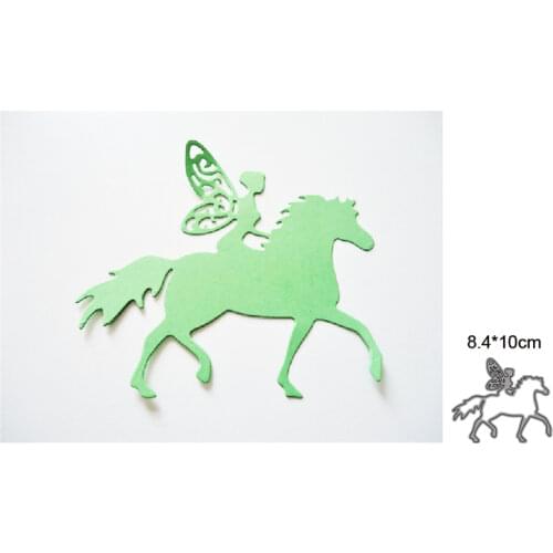 Angel riding Horse Metal Cutting Dies for DIY Scrapbooking Photo Cards Making Decorative Craft Embossing Die Cuts Stencils dies