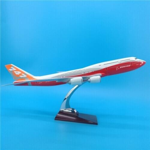 47CM 1:150 Airplane Boeing B747-8 Prototype Plane Model with Base Aircraft Plane Collectible Display Toy Collection