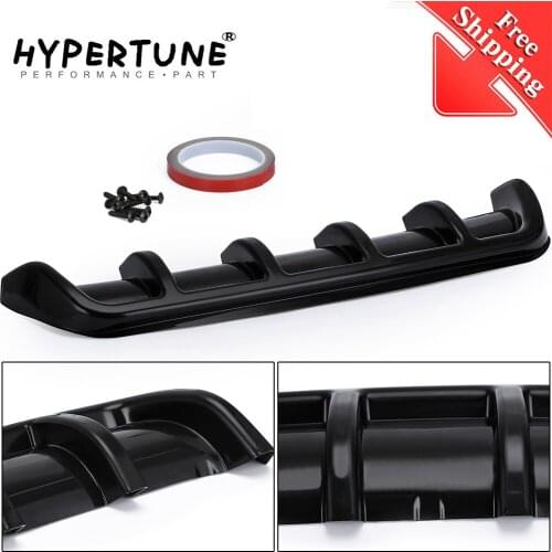 Car Modification Universal Spoiler Chassis Fin Shark Fin Bending Insert Rear Bumper Diffuser High Quality ABS Material HT-SFB07