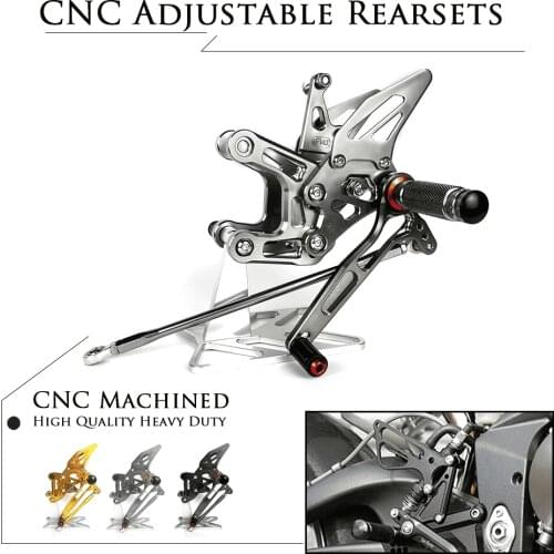 Motorcycle CNC Aluminum Footrest Rear Sets Adjustable Rearset Foot Pegs for KAWASAKI NINJA ZX10R ZX-10R 2011 2012 2013 2014