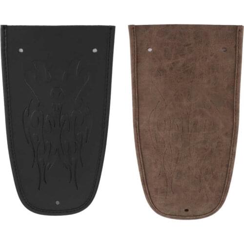 Motorcycle Fender Bib Cover Trim Decorative Pad Flame Pattern Artificial Leather Fit for Sportster XL 883 1200 48