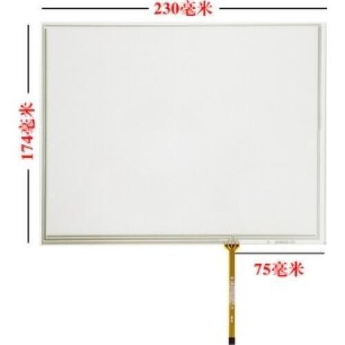 New 230*174 10.4 inch resistance touch screen industrial control small interface 5MM wide periphery 230MM*174MM