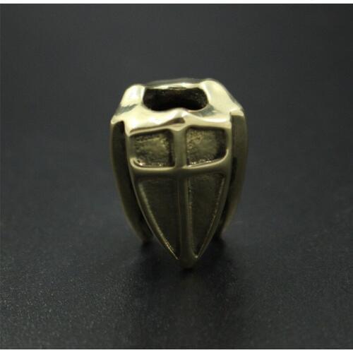 Knife Beads EDC Brass Three-sided Shield Paracord Beads Blade Hanging Buckle Phone Pendant EDC Multi Tools Umbrella Rope Pendan