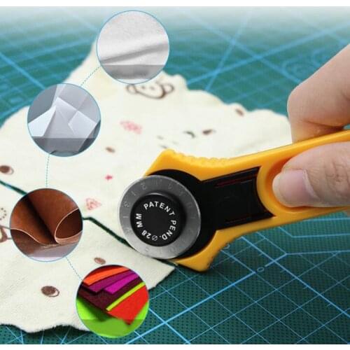 28mm Patchwork Roller Wheel Knife Cloth Cutting Knife Leather Paper Fabric Craft Fabrics Rotary Cutter DIY Sewing Accessorie