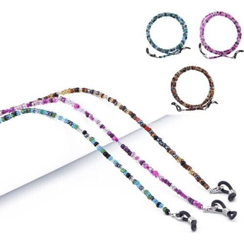 3-pack 27inch Glass Beaded Eyeglass Chain Reading Glasses Cords For Women