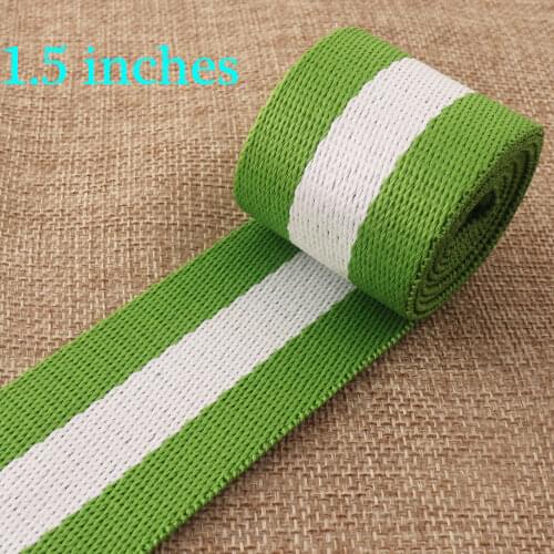 1 1/2"(38mm)Webbing Black White Red Striped Twill Cotton Ribbon Heavy Weight Bag Purse Tote Straps Totes Belts Strap Bag