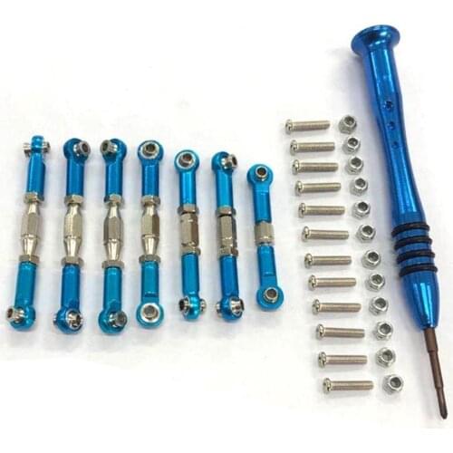 Wltoys 144001 parts for WLtoys 144001 1/14 RC Car Spare Parts Metal Linkage Servo Pull Rod Steering Tie Rod Set 144001 parts