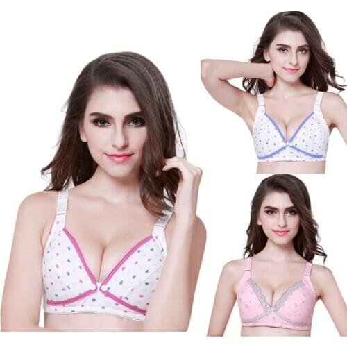 Women Feeding Nursing Pregnant Maternity Bra Underwear Love breastfeeding bra soutien gorge femme enceinte fashion nursery bra