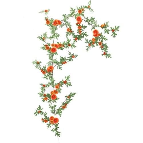 1.8M Daisy Flower Vine Artificial Sunflower Hanging Rattan Wedding Decoration Home Living Room Decor Silk Flower Wreath