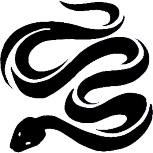 15cm*15cm Animal Snake Car-styling Bardian Black/Silver Motorcycle Vinyl Decal Car Sticker S6-3072
