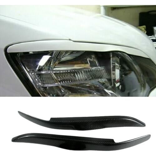 For Subaru Legacy 2004-2008 Carbon Fiber Car Sticker Front Headlights Eyebrow Eyelid Trim Cover Accessories