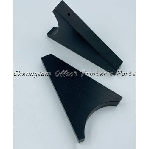 Free Shipping 1 Pair Heid GTO52 Ink Fountain Divider Ink Duct End Block 69.008.012 For Gto 52 Ink Fountain Machine Spare Parts