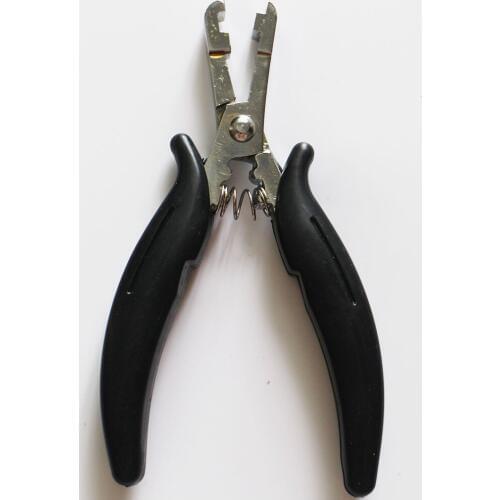 Free shipping 1pc Metal 4mm U Shaped Pliers For Micro Rings Human Hair extensions Tools