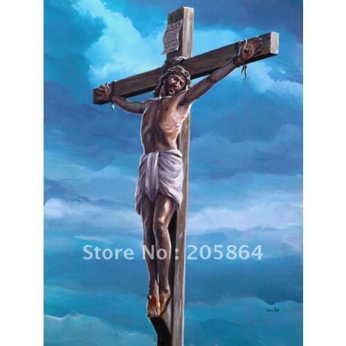 Free shipping tapestry wall hangings,Jesus on the cross,Christ fabric picture,decoration picture