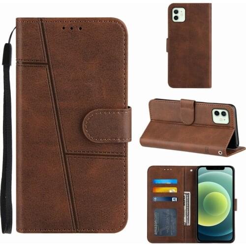 For Cover Huawei Honor 8A 9S Y5P Y6P 2020 Y6 2019 P Smart 2021 Retro Leather Phone Wallet 3 Card Slots Coque Book on Case D09E
