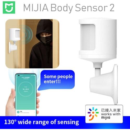 2021 New Xiaomi Mijia Human Body Sensor 2 via Android IOS Smart Body Movement Motion Sensor Connection For Smart Mi home App