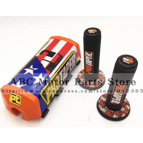 Dirt bike parts Pit bike Protecor Motocross Bar PROTAPER Handlebar Breast Pad & handle grips PRO grip PT Handlebar Pads 5 colour
