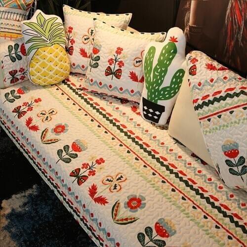 Stretch Slipcovers Sectional Nordic Style Sofa Cover For Living Room Home Elastic Sofa Towel Waterproof Couch Cover L shape Mat