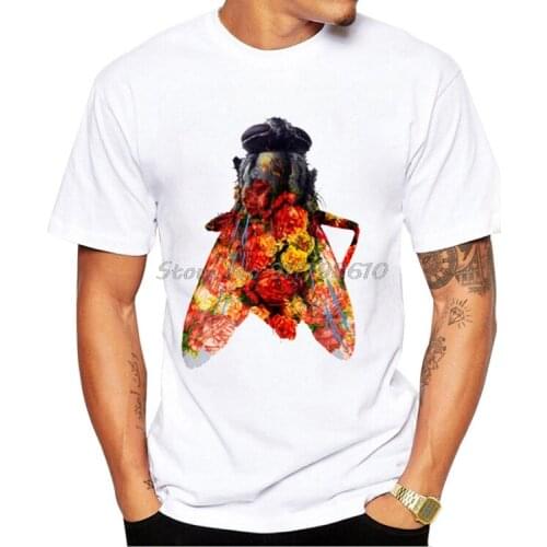 Colorful Natural Art The Bee King Printed T-Shirt Summer Fashion Men t-shirt Funny Insect Lovers White Tops Cool Boy Casual Tees