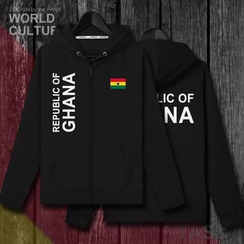 Republic of Ghana Ghanaian GHA GH mens fleeces hoodies winter cardigan jerseys men jackets and coat tracksuit zipper clothes