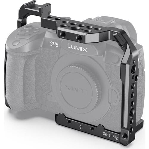 SmallRig Camera Cage for Panasonic GH5 & GH5S W/ Cold Shoe Mount For Monitor Holder Flash Light DIY Options 2646