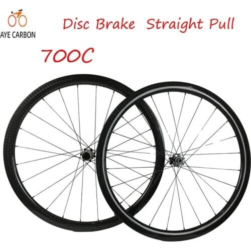700C carbon road bike wheels Clincher 38/50mm bicycle wheels straight pull disc brake road wheels center lock
