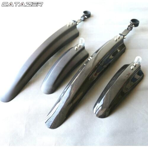 Bike Mudguard Set Carbon Fiber Fender Front and Rear Ultra Light 27.2/30.8/31.6MM Mountain Bike Road Bike Bicycle Parts