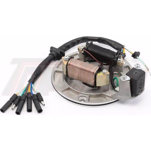 2 Coil Magneto Stator 50cc 70cc 90cc 110cc 125cc 4-stroke Engine for Thumpstar Atomik SSR SDG Pit Dirt Bike ATV Quad Go Kart