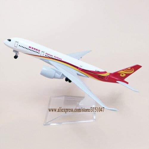 15cm Alloy Metal Air China Hainan Airlines A350 Airplane Model Airbus 350 Airways Plane Model w wheels Landing Gears Aircraft