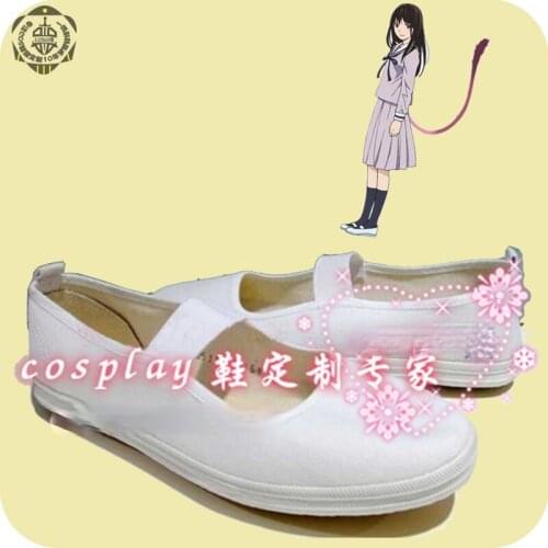 Noragami Iki Hiyori Anime Characters Shoe Cosplay Shoes Boots Party Costume Prop